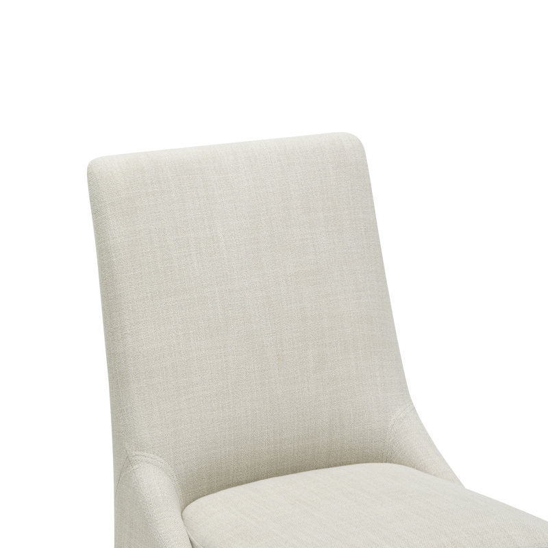 Chaise d'appoint rembourrée Niara, Lin Performance Effie