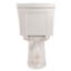 Toilette, siphonique à deux, chasse d'eau latérale simple, hauteur, blanc brillant 004, composant de mise à niveau deux, idéal pour la salle de bain