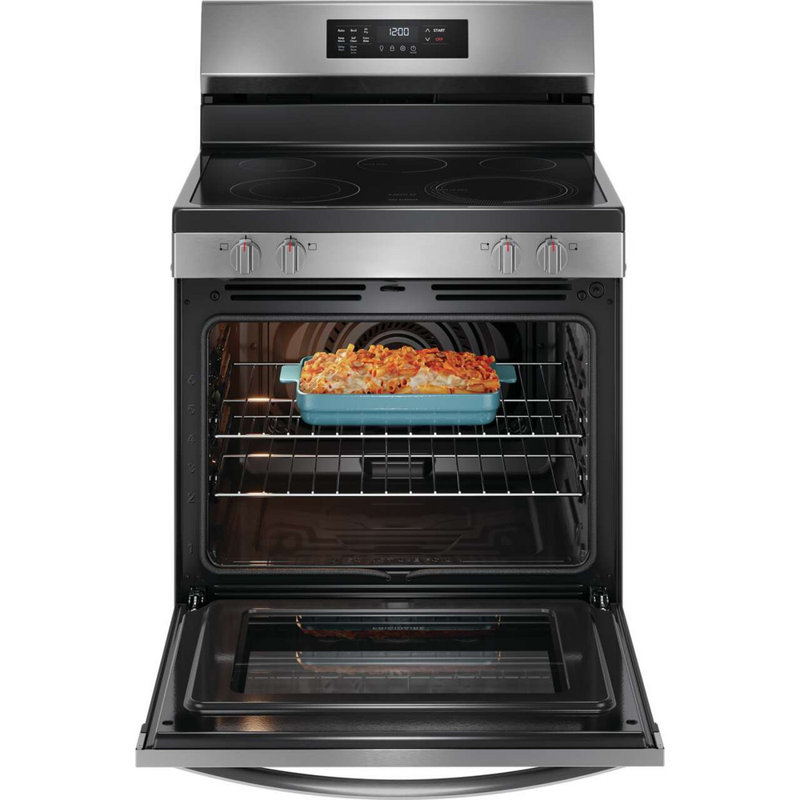 Frigidaire 30" 5.3 cu. ft. Freestanding Electric Range with Air Fry, Silver