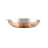 Mauviel Art Déco Copper Round Pan With Brass Handles