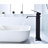 Single Handle Waterfall Bathroom Sink Faucet Pop - Up Drain For Sinks Without Overflow Stainless Steel Matte Black Corrosion Stable Water Flow Spout No
