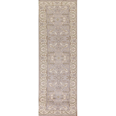 Tapis de couloir indien fait à la main 3 x 10 po