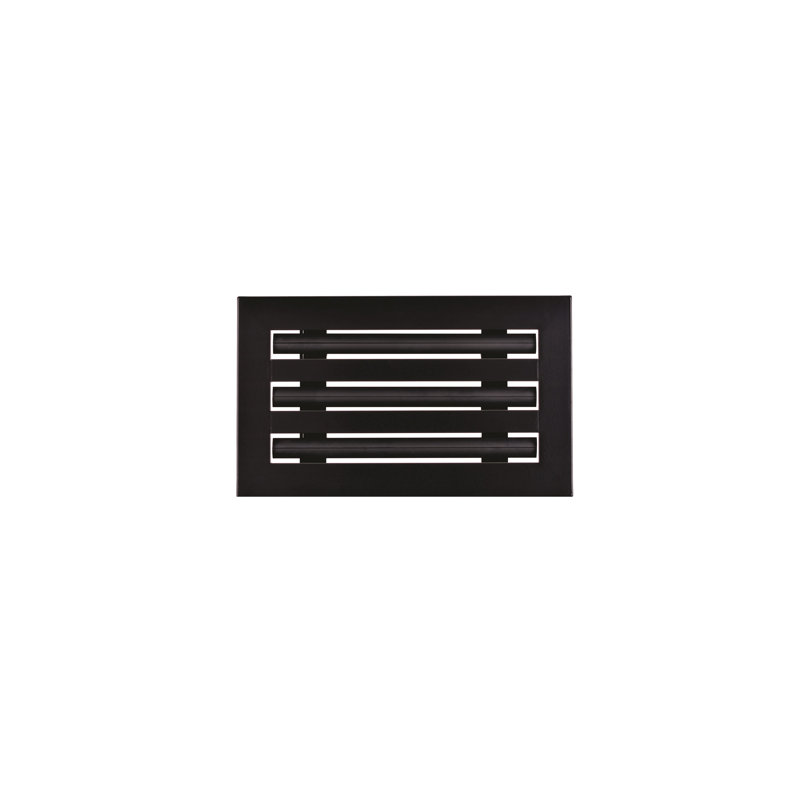Diffuseur linéaire à fente 10 x 6 Flo Matrix - noir mat
