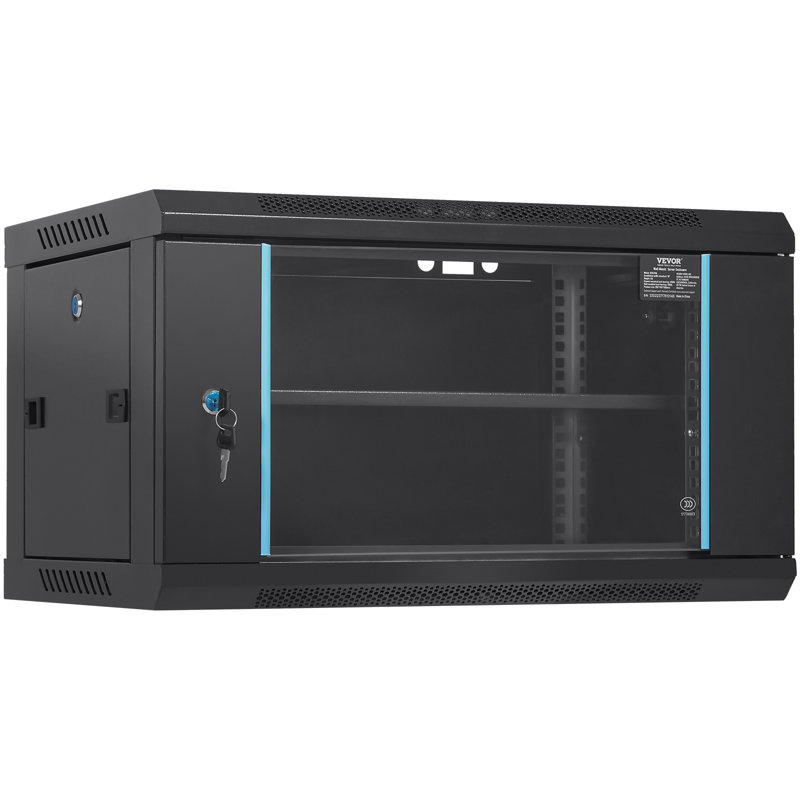 VEVOR Wall Mount Network Server Cabinet, Server Rack Cabinet Enclosure. for IT Equipment., 13.8" H x 23.6" W x 17.8" D