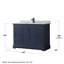 Ensemble de meuble-lavabo simple 48 po avec miroir Avery-80214060-41604538