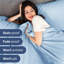 Ensemble de draps 6 pièces très profonds, draps rafraîchissants et respirants, literie de luxe doux pour hôtel, convient aux matelas de 18 à 24 pouces-103254674-103254650