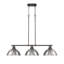 Luminaire suspendu linéaire 3 lumières Laramy-107150101-107150117