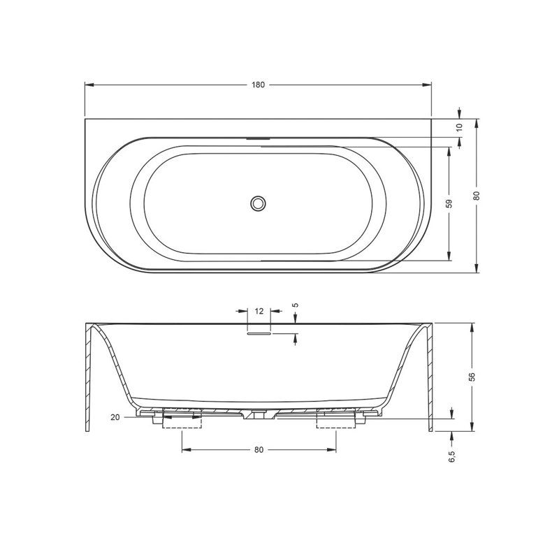 x Mounting / Installation Required Soaking Acrylic Bathtub