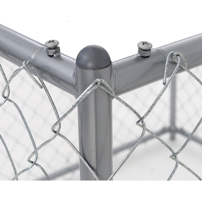 Lucky Dog Heavy Duty Galvanized Steel Chain Link Dog Kennel