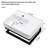 23.05"X16.5" Rectangular White Ceramic Bathroom Sink With Corrosion - Black Towel Bar, Practical Basin Depth Wall Mounted Faucet Hole And Quick Easy Setup
