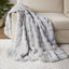 Couverture en fausse fourrure de polyester confortable pour le luxe et le style dans les espaces de vie