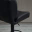 Ensemble de 2 tabourets de bar avec siège réglable, coussin rembourré épais et repose-pieds en métal, noir-2010658384