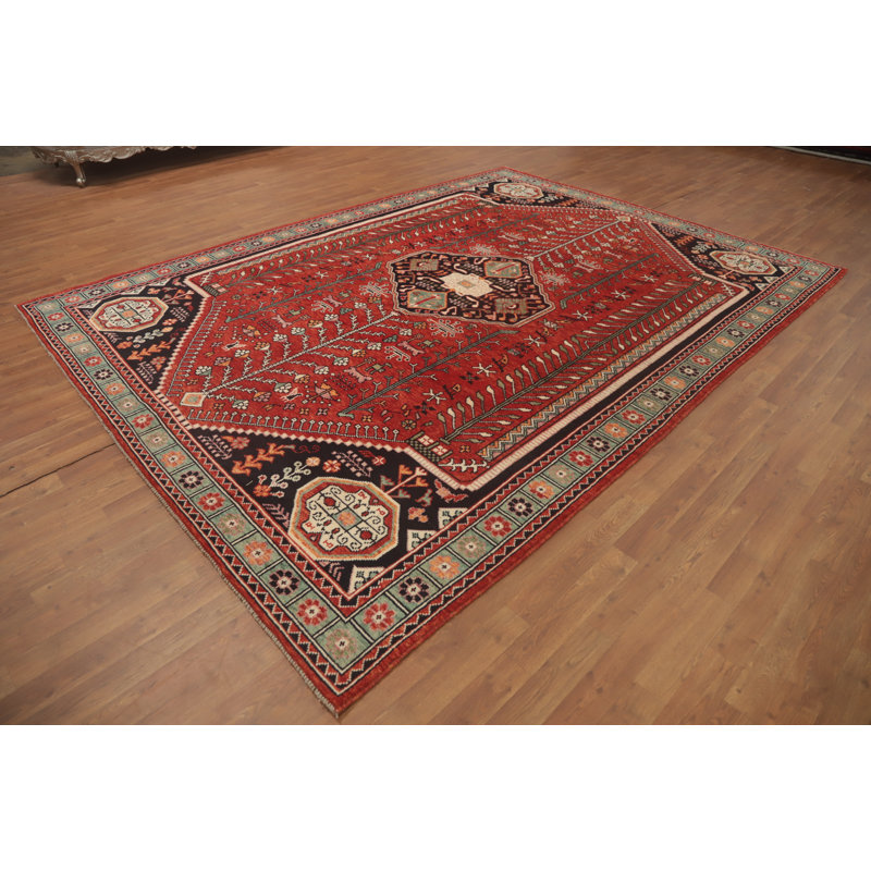 Vegetable Dye Oriental Afghan Area Rug 8x11