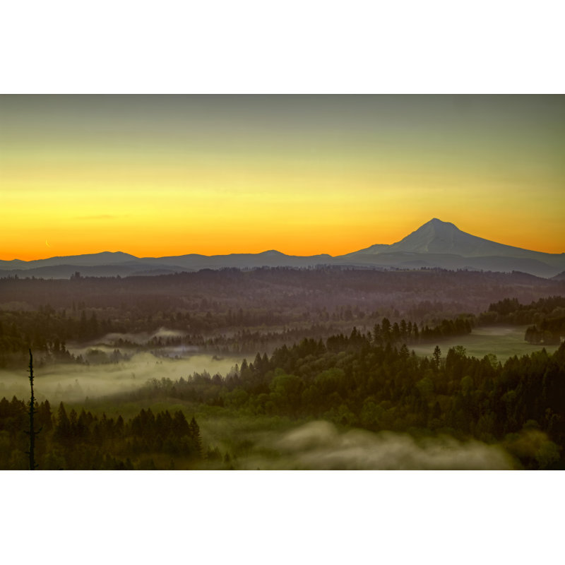 Doiron Sunrise Over Mount Hood - Wrapped Canvas Print, 30cm H x 46cm W x 3.8cm D