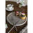 D10" Round Marble Tray With Natural Gray Finish