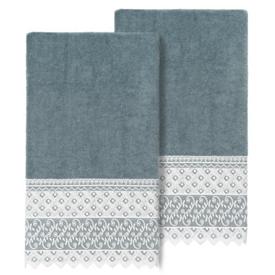 Ensemble de serviettes de bain en coton turc 2 pièces Aiden