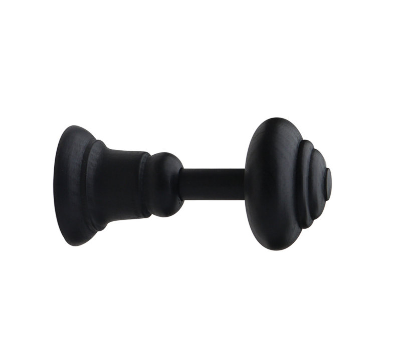 Wood Curtain Holdback/Tieback, Black