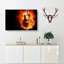 Acoustic Guitar in Flames - Wrapped Canvas-55368817