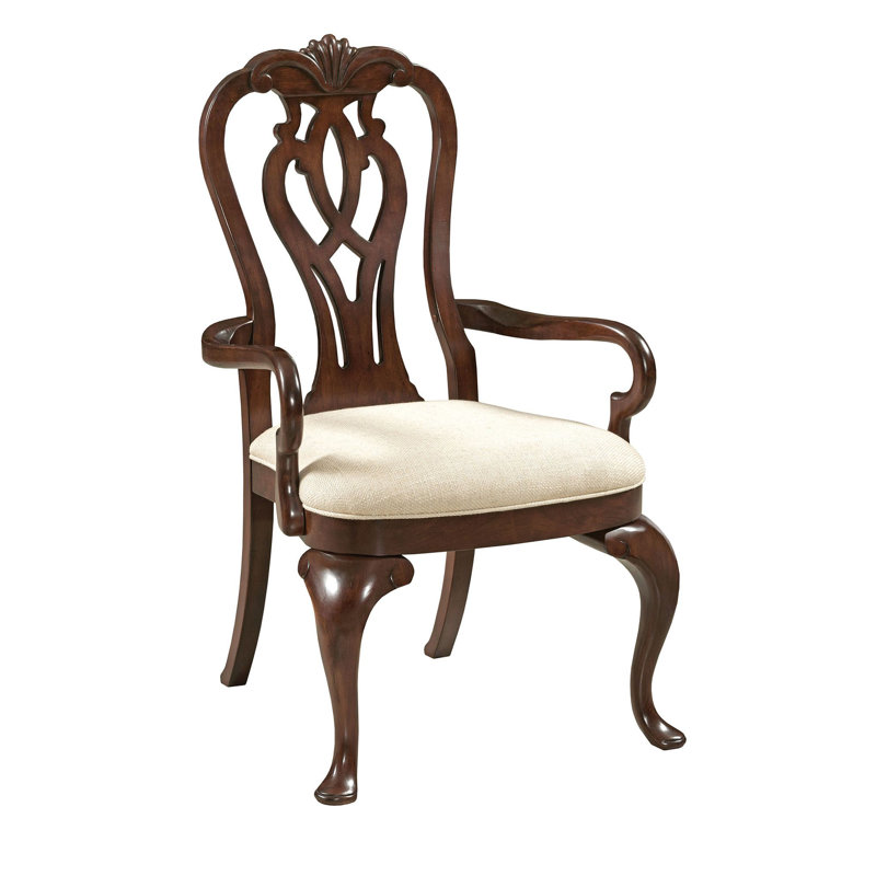 Chaise avec accoudoirs Solvig Queen Anne