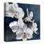 Orchidée sur bleu marine - impression sur toile tendue