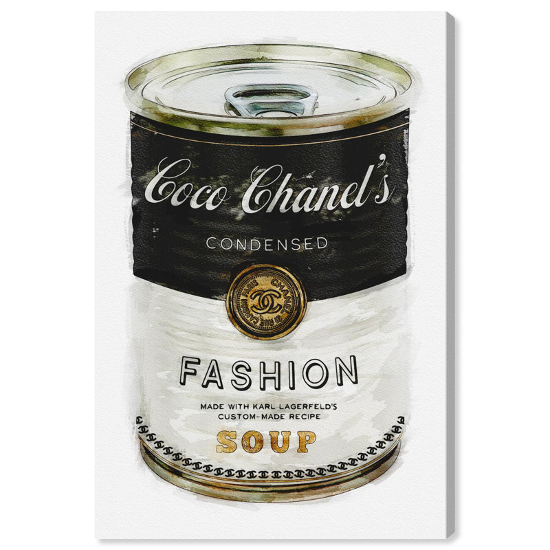 " Fashion Soup Can ", 24" H x 16" W, Wrapped Canvas