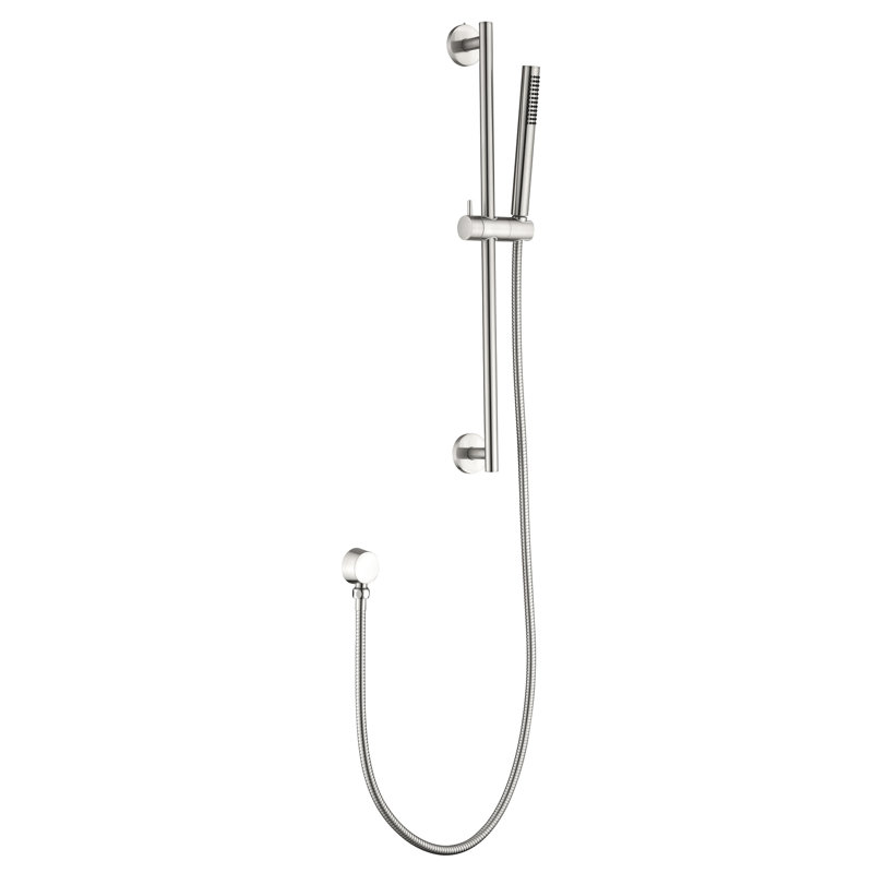 Handheld Shower With 59 - Inch Hose And 28 Slide Bar, Height Flexible Feature, Brushed Nickel Finish, Stainless Steel For Long Term Service Bar Hose, Changeable Function, Steel, Various Spray