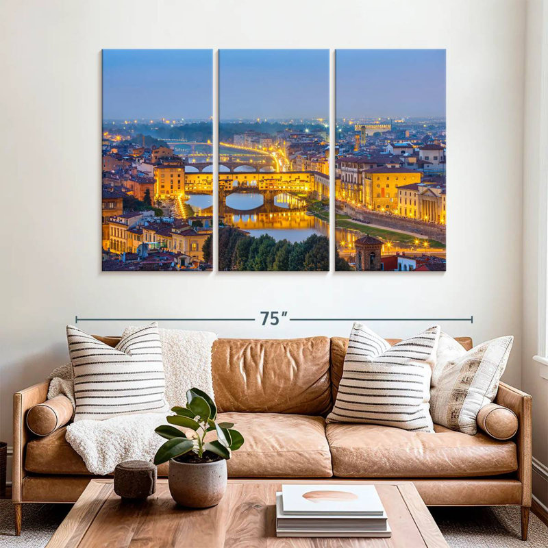 Sebbie Florence By Nightfall, 42" H x 65" W