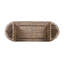 Ensemble de salle à manger d'extérieur en bois d'acacia 6 personnes avec chaises en rotin et table piédestal Larry-128838049-128838051