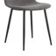 Ensemble de table et de chaises. Ensemble de table de salle à manger en panneau de fibres à densité moyenne à motif de marbre noir - 63 po x 35,4 po avec chaises en tissu de lin gris clair. Siège et dossier intégrés, matériau en lin et coton. Conv-1368166742