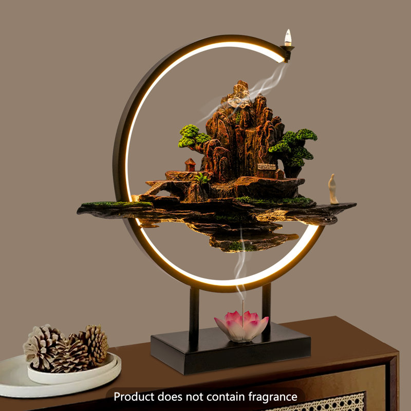 Rockery Landscape Ornament With Adjustable Light