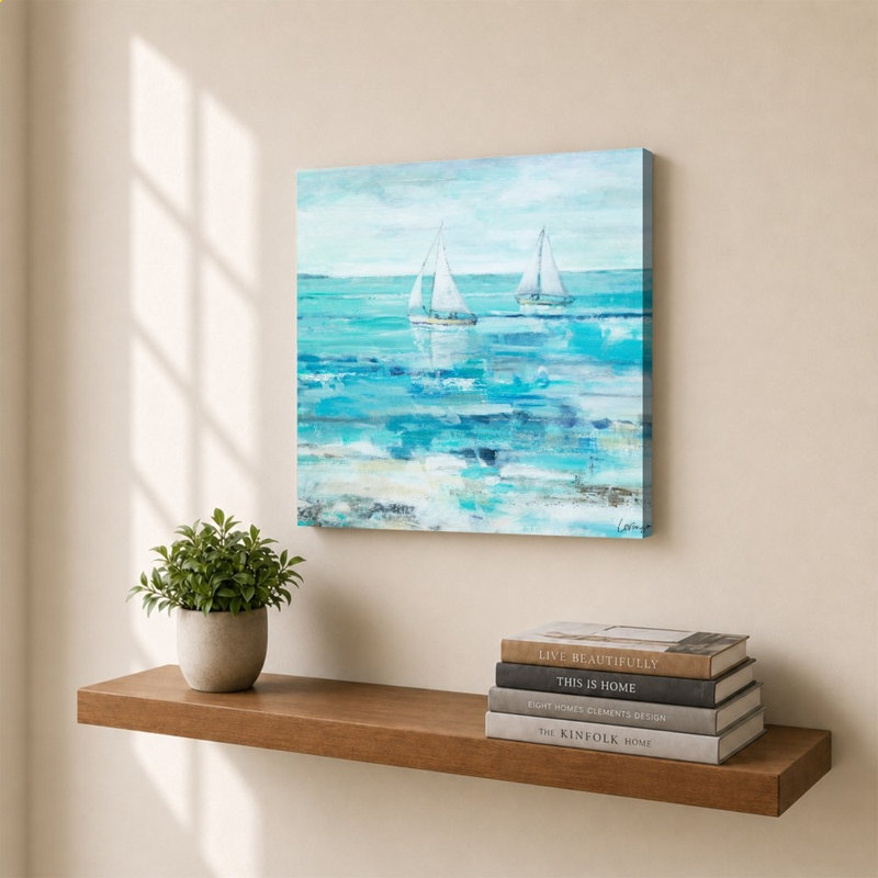 Duo de voiliers par Lorenzo Collective - Impression sur toile