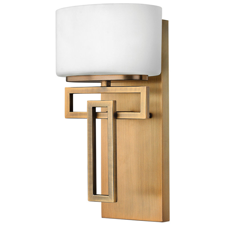 Lanza 1-Light Wall Sconce, Brushed Bronze, Incandescent