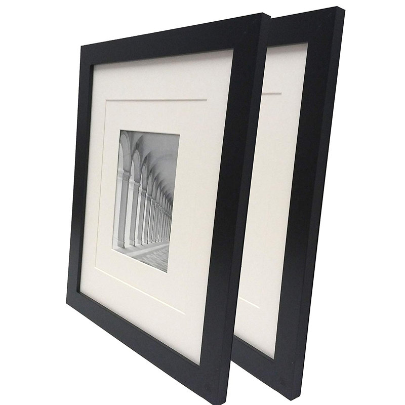 Lucienne Modern Chic 2pc Set 11x14 Frame Set: Swap Mats for 8x10" or 5x7" Pics