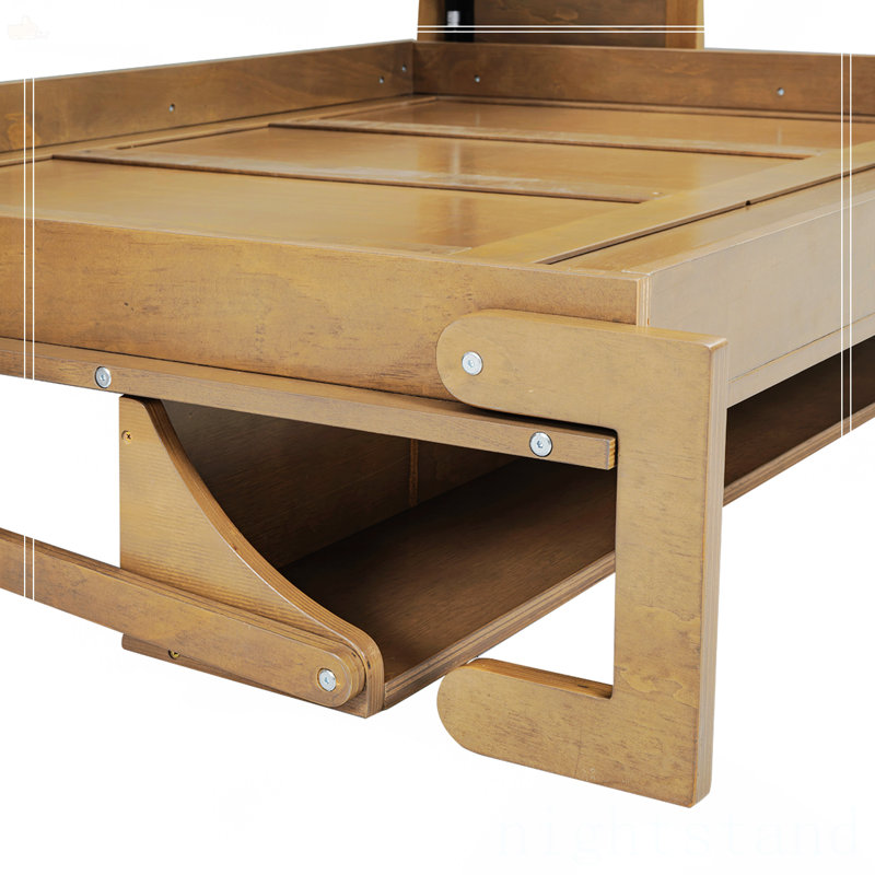 Lit escamotable double avec garde-robe