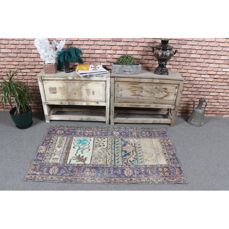 Handcrafted Floral Design Turkish Rug Ideal For Bedroom Decor Or Entryway Accent As A Unique Home Decor Accessory In A Small Area