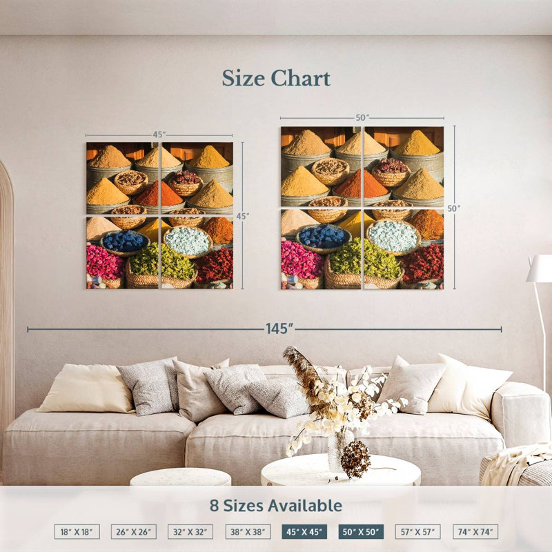 Yarlin Marrakesh Market Spices, 50" H x 50" W