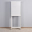 Armoire de rangement en bois pour salle de bain avec tablette réglable, parfaite pour les salles de bain élégantes et organisées