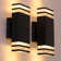 Janeth 9.8'' H Integrated LED Square Up Down Wall Light Outdoor Waterproof