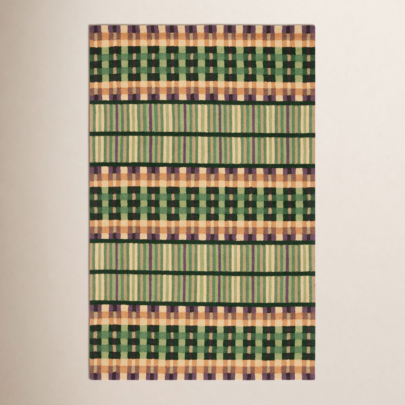 Karson Hand-Tufted Geometric Rug, Rectangle 5' x 8'
