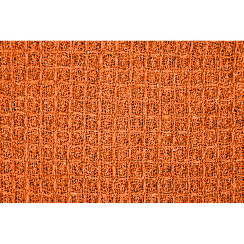 Vitela Throw Blanket, 127 x 152cm, Orange