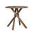 32" Brown Solid Wood and Wood Tray Table