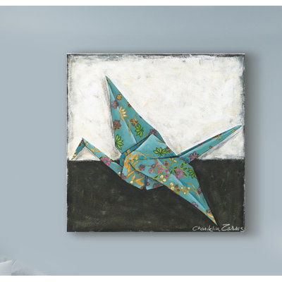 « origami grues », reproduction d’impression sur toile tendue