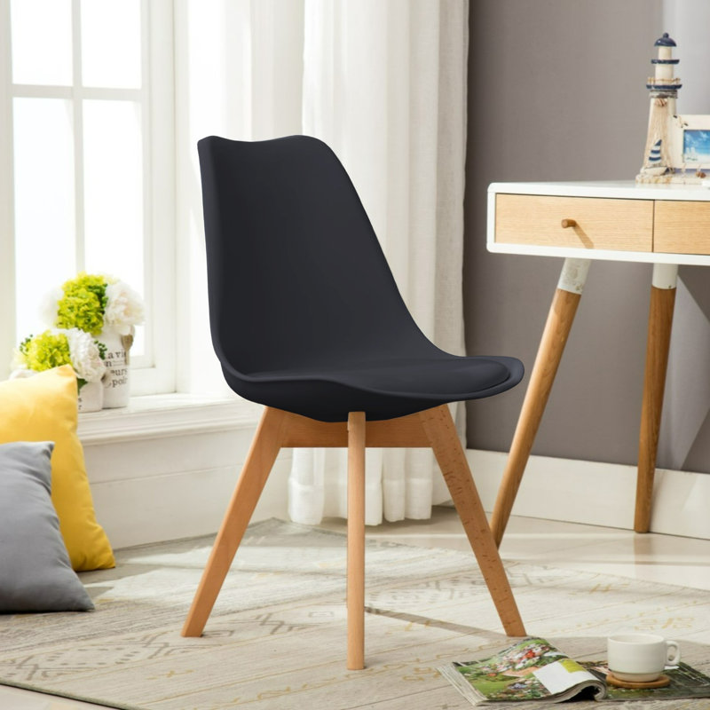 Chaise d'appoint Hermina, Noir, 2