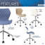 Chaise de bureau à hauteur ajustable Techni Mobile