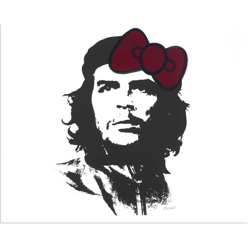 «Hello Che» par Elige, œuvre d'art mixte sur toile tendue
