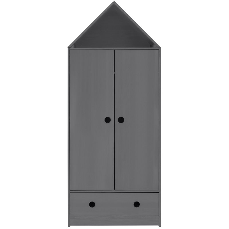Glosco 2 Door Solid Wood Wardrobe