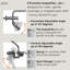Mini pomme de douche 8 pouces FORNO ACQUA AcquaFALL, finition en acier inoxydable poli, douche de pluie, pomme de douche à main, jets de corps, débit de 2,5 GPM-116472616