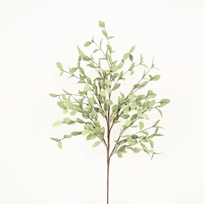 36" Artificial Eucalyptus Leaves Branch For Vase Filler, Farmhouse Foliage Branch Sprays Long Stem Bulk Bouquet For Wedding Party Home Office Table Centerpiece Shelf Decorations