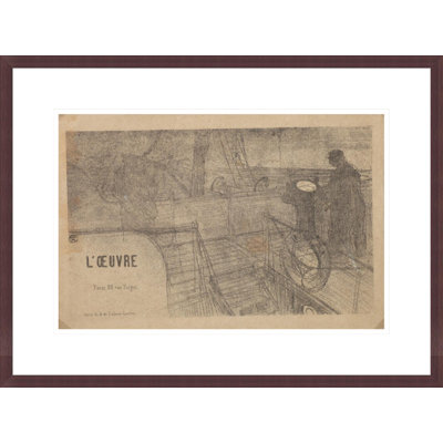 Couverture du programme de perspective du théâtre de l’œuvre par Henri de Toulouse-Lautrec