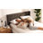 Nestl Wingback Diamond Upholstered Platform Bed-101072303-101072301